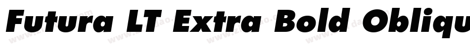 Futura LT Extra Bold Oblique字体转换